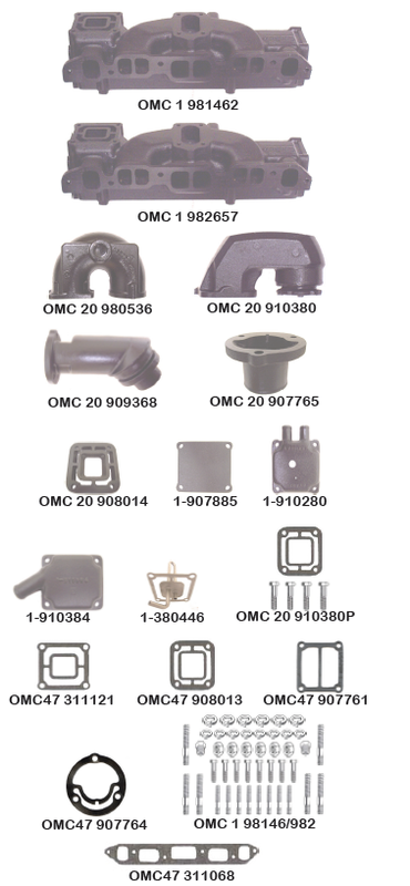 OMC Direct Replacement Manifolds by Barr