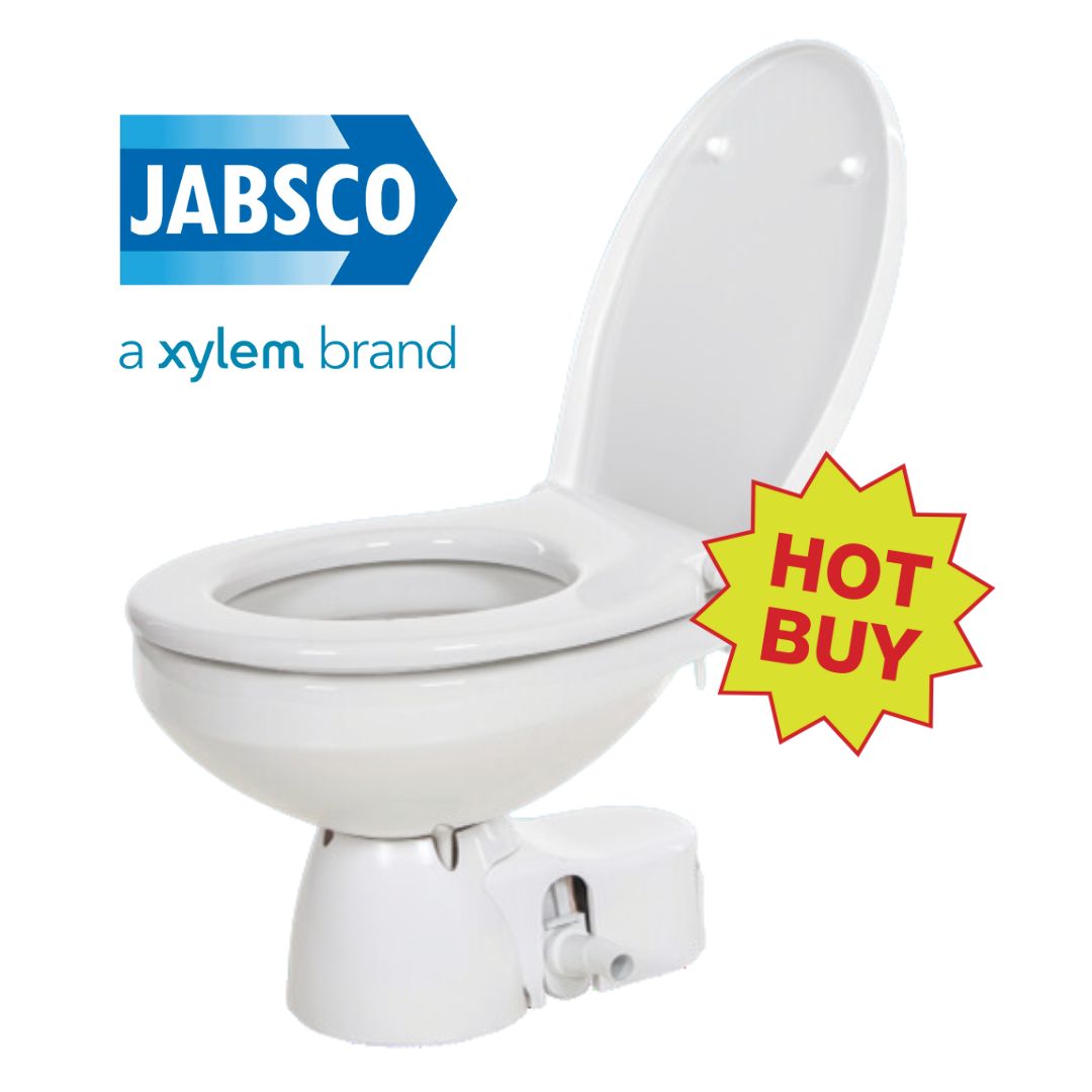 New! Jabsco Quiet Flush E2 Toilet