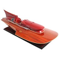 Ferrari Hydroplane 1953 Hardwood Model Boat 32 Long B087 By Old Modern Handicrafts