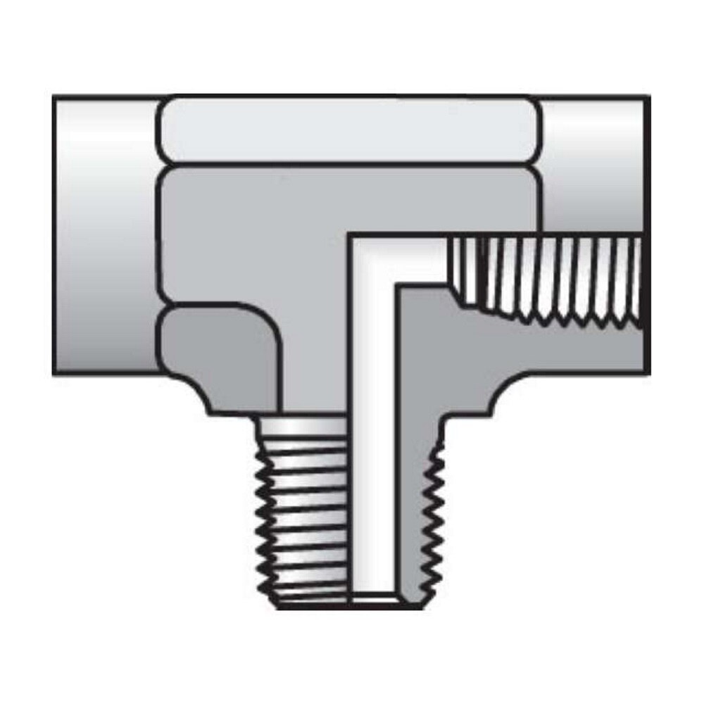 Male Branch Tee NPTF 3/8, 3/8 MMS-S By Parker Hannifin